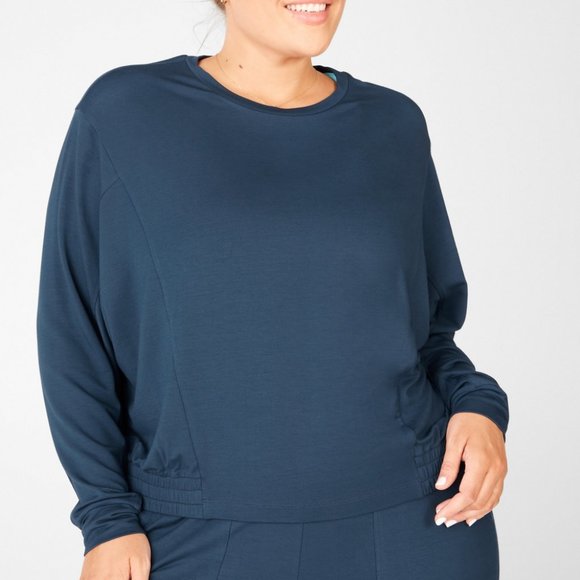 Fabletics Julie Dolman Sleeve Sweatshirt  Made with recycled materials! size 3X - Picture 4 of 9